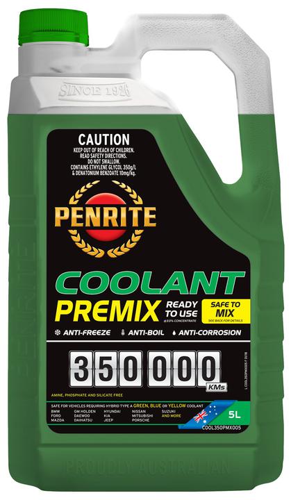 Penrite 350,000km Green Anti-Freeze Coolant Premix 5L