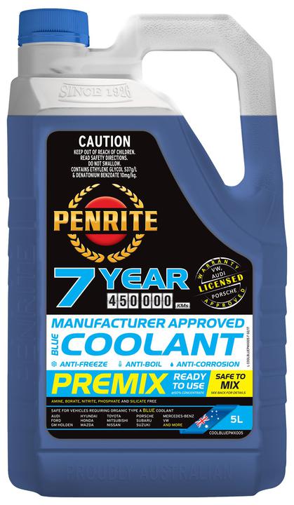 Penrite 7 Year 450,000km Blue Coolant Premix 5L