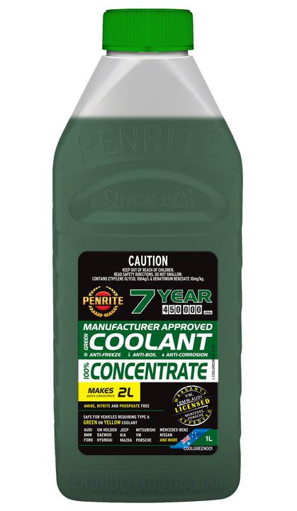 Penrite 7 Year 450,000km Green Coolant Concentrate 1L