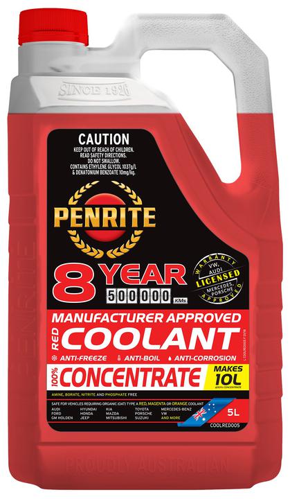 Penrite 8 Year 500,000km Red Coolant Concentrate 5L