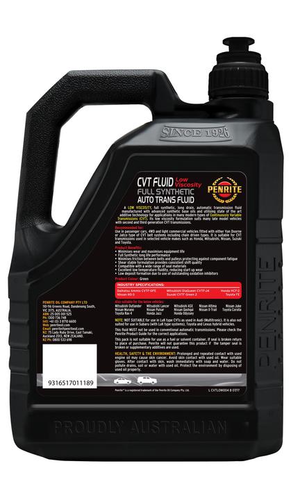 Penrite CVT Full Synthetic Low Viscosity Fluid 4L