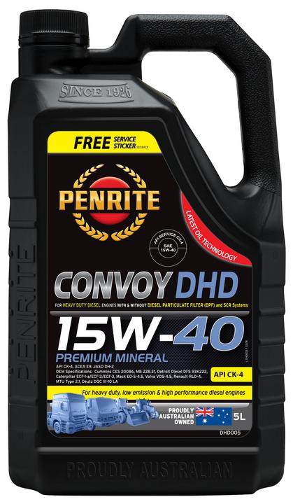 Penrite Diesel HD SAE 15W-40 Cj-4-Sm Engine Oil 5L
