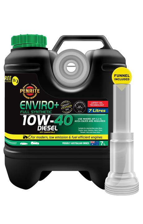 Penrite Enviro+ SAE 10W-40 Synthetic Engine Oil 7L EPLUS10W40007