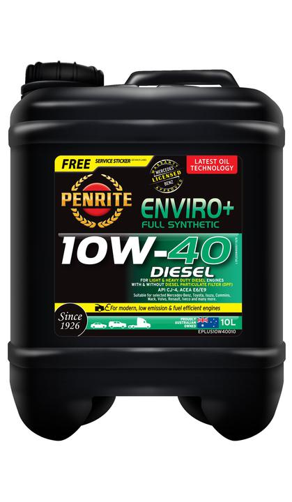 Penrite Enviro+ 10W-40 Diesel Cj-4-Sm Engine Oil 10L
