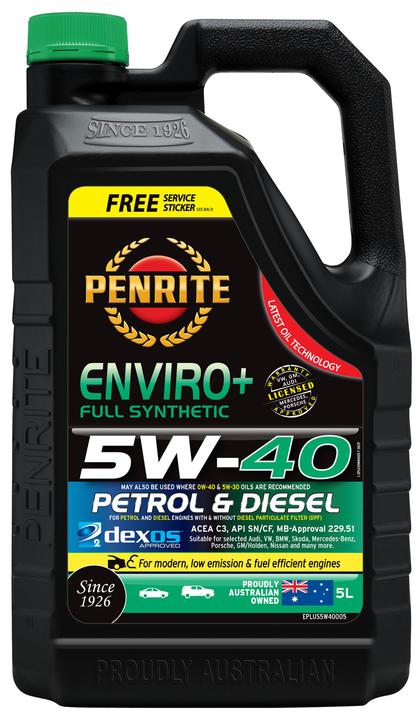Penrite Enviro+ 5W-40 Engine Oil 5L