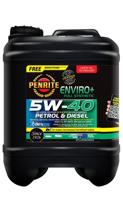 Penrite Enviro+ 5W-40 Engine Oil 10L