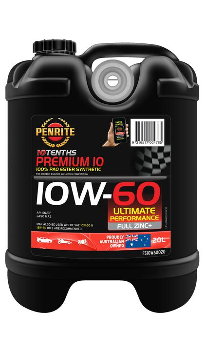Penrite 10 Tenths Premium 10W-60 Engine Oil 20L