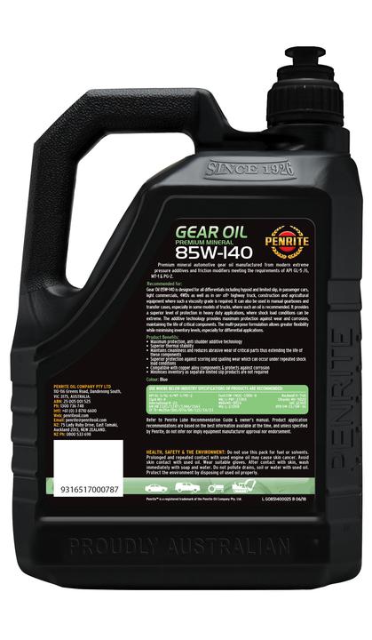 Penrite Gear Oil 85W-140 2.5L
