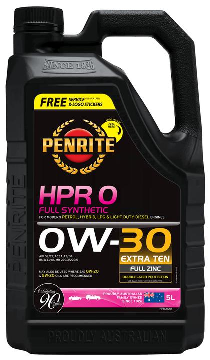 Penrite HPR 0 0W-30 Engine Oil 5L