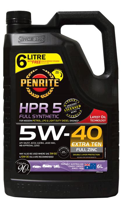 Penrite HPR 5 SAE 5W-40 Engine Oil 6L