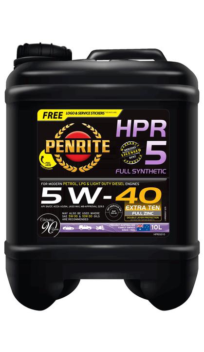 Penrite HPR 5 SAE 5W-40 Engine Oil 10L