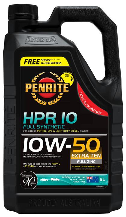 Penrite HPR 10 SAE 10W-50 Engine Oil 5L