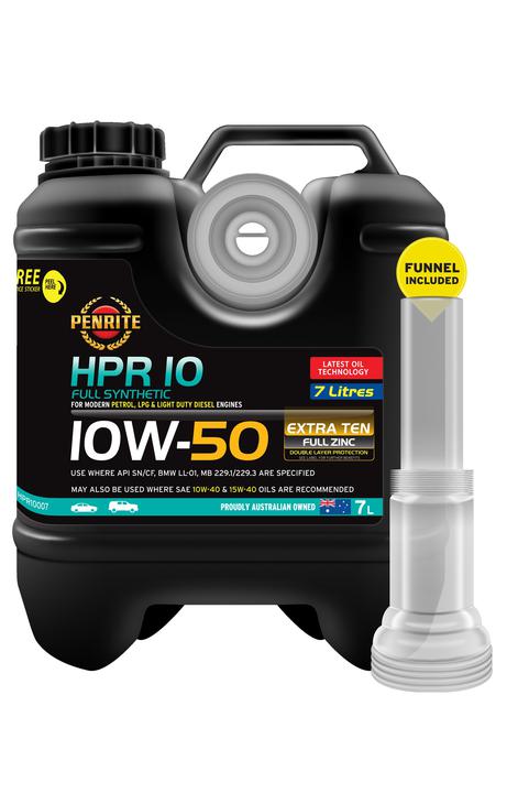 Penrite HPR 10 Full Synthetic Engine Oil 10W50 API SP 7L HPR10007