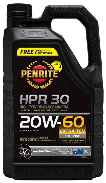 Penrite HPR 30 SAE 20W-60 Engine Oil 5L