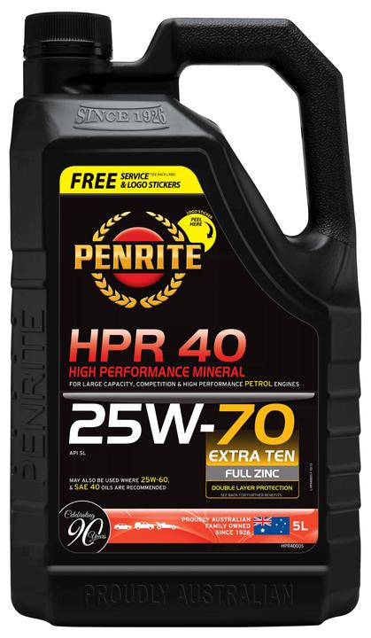 Penrite HPR 40 25W-70 Sl Engine Oil 5L