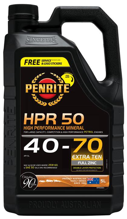 Penrite HPR 50 40-70 Sl Engine Oil 5L
