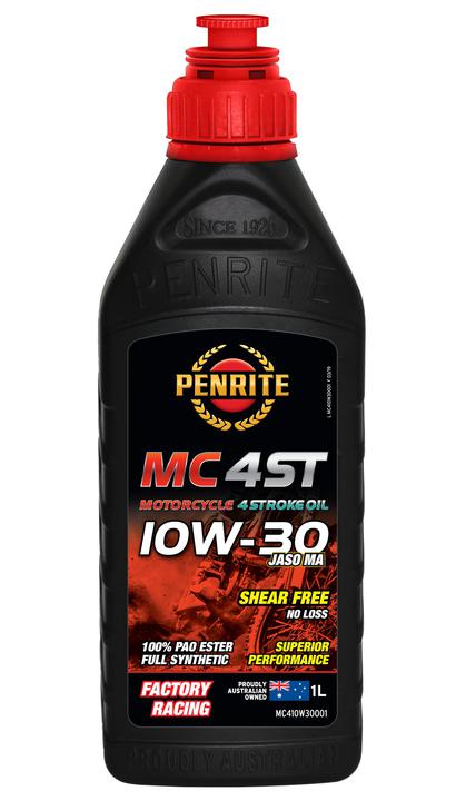 Penrite MC 4ST 4 Stroke Motorcycle Oil 100% PAO & Ester 10W-30 1L MC410W30001