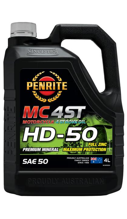 Penrite MC-4ST 4 Stroke Oil Mineral HD SAE 50 4L