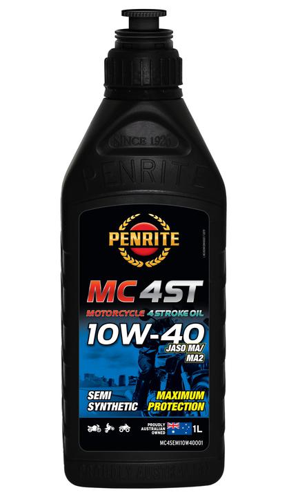Penrite MC 4ST SAE 10W-40 Semi-Synthetic Engine Oil 1L MC4SEMI10W40001