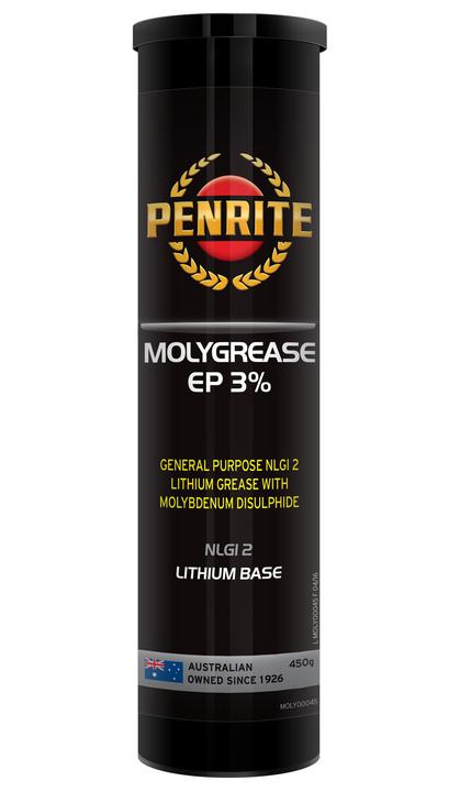 Penrite Molygrease EP 3% NLGI 2 450g Cartridge