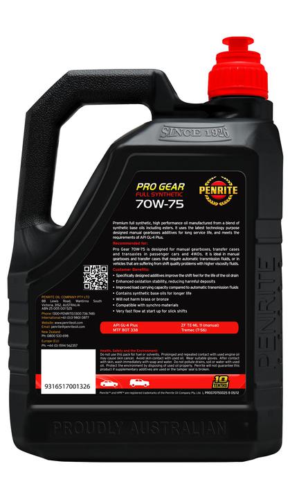 Penrite Pro Gear 70W-75 Gear Oil 2.5L