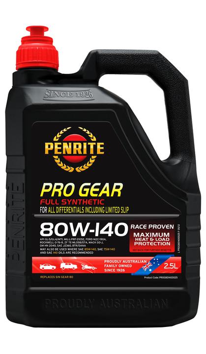 Penrite Pro Gear 80W-140 Gear Oil 2.5L
