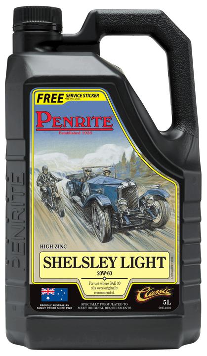 Penrite Classic Shelsley Light 20W-60 Engine Oil 5L SHELL005