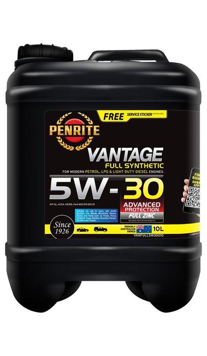 Penrite Vantage Full Synthetic 5W-30 Engine Oil 10L