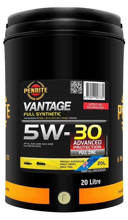 Penrite Vantage Full Synthetic 5W-30 Engine Oil 20L