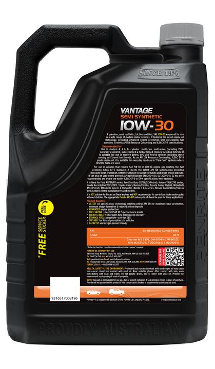 Penrite Vantage Semi Synthetic 10W-40 Engine Oil 6L