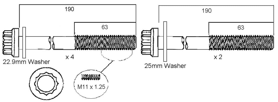 Permaseal Gaskets Cylinder Head Bolt Set HBS085H