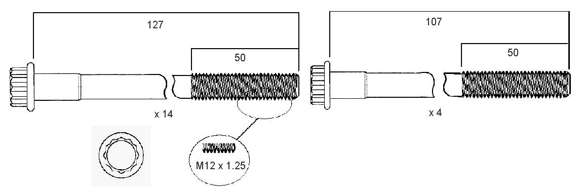 Permaseal Head Bolt Set HBS011