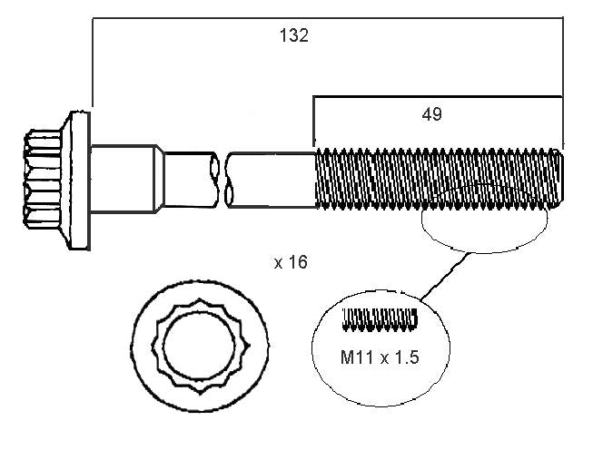 Permaseal Head Bolt Set HBS028