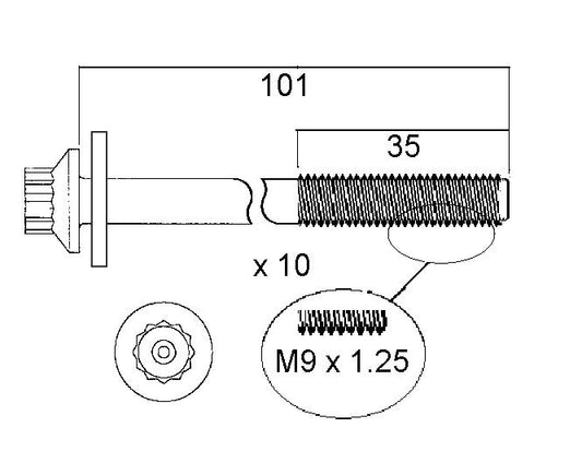Permaseal Head Bolt Set HBS111