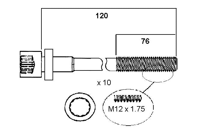 Permaseal Head Bolt Set HBS131