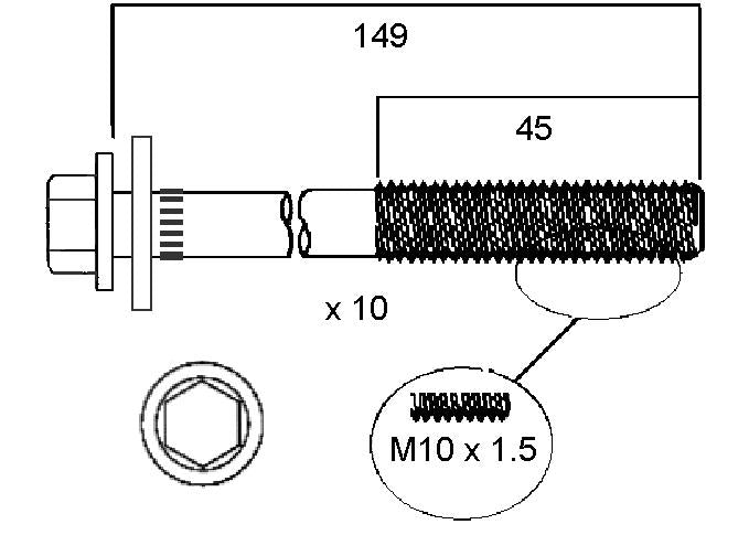 Permaseal Head Bolt Set HBS165