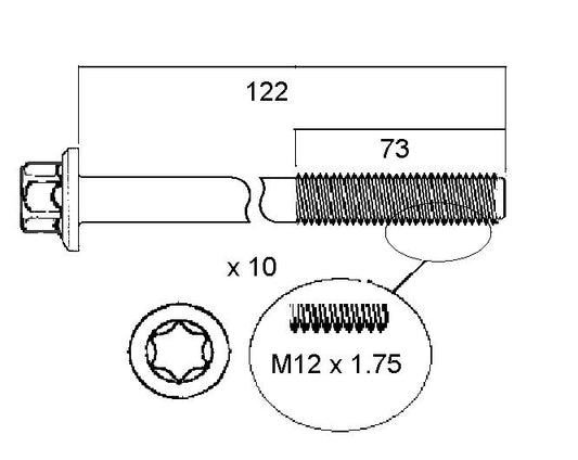 Permaseal Head Bolt Set HBS167