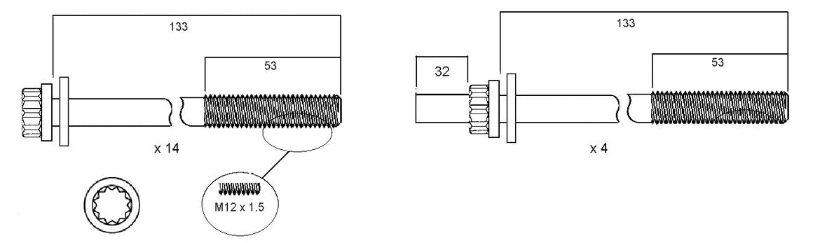 Permaseal Head Bolt Set HBS185