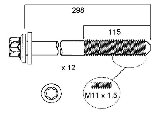Permaseal Head Bolt Set HBS210