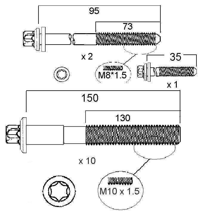 Permaseal Head Bolt Set HBS239