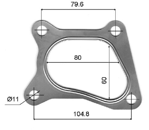 Permaseal Turbo Outlet Gasket TUR012