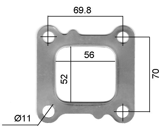 Permaseal Turbo Inlet Gasket TUR026