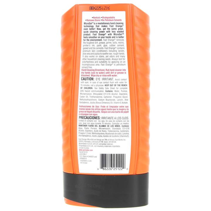 Permatex Fast Orange Hand Cleaner w/ Rocker Cap 443ml