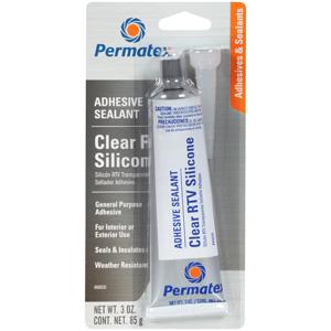 Permatex Clear Silicone Adhesive Sealant 85g