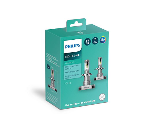 Philips Ultinon LED H4 Globe (2Pk) 11342ULX2