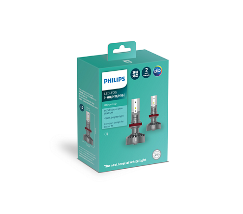 Philips Ultinon LED Fog Light Globe (2Pk) 11366ULX2