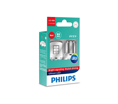 Philips Ultinon LED Bayonet Globe 12V Red 11499ULRX2