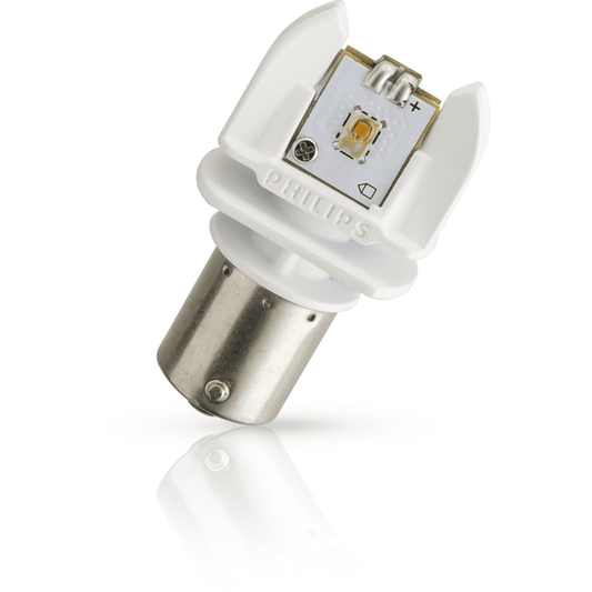 Philips Ultinon LED Bayonet Globe Amber 12V 21W (2Pk) 12764X2