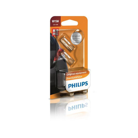 Philips Vision T10 Wedge Globe 12V 5W (2Pk) 12961B2