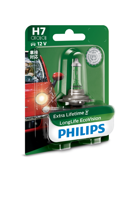 Philips Eco Vision H7 Globe 12V 55W Longlife 12972LLECOB1